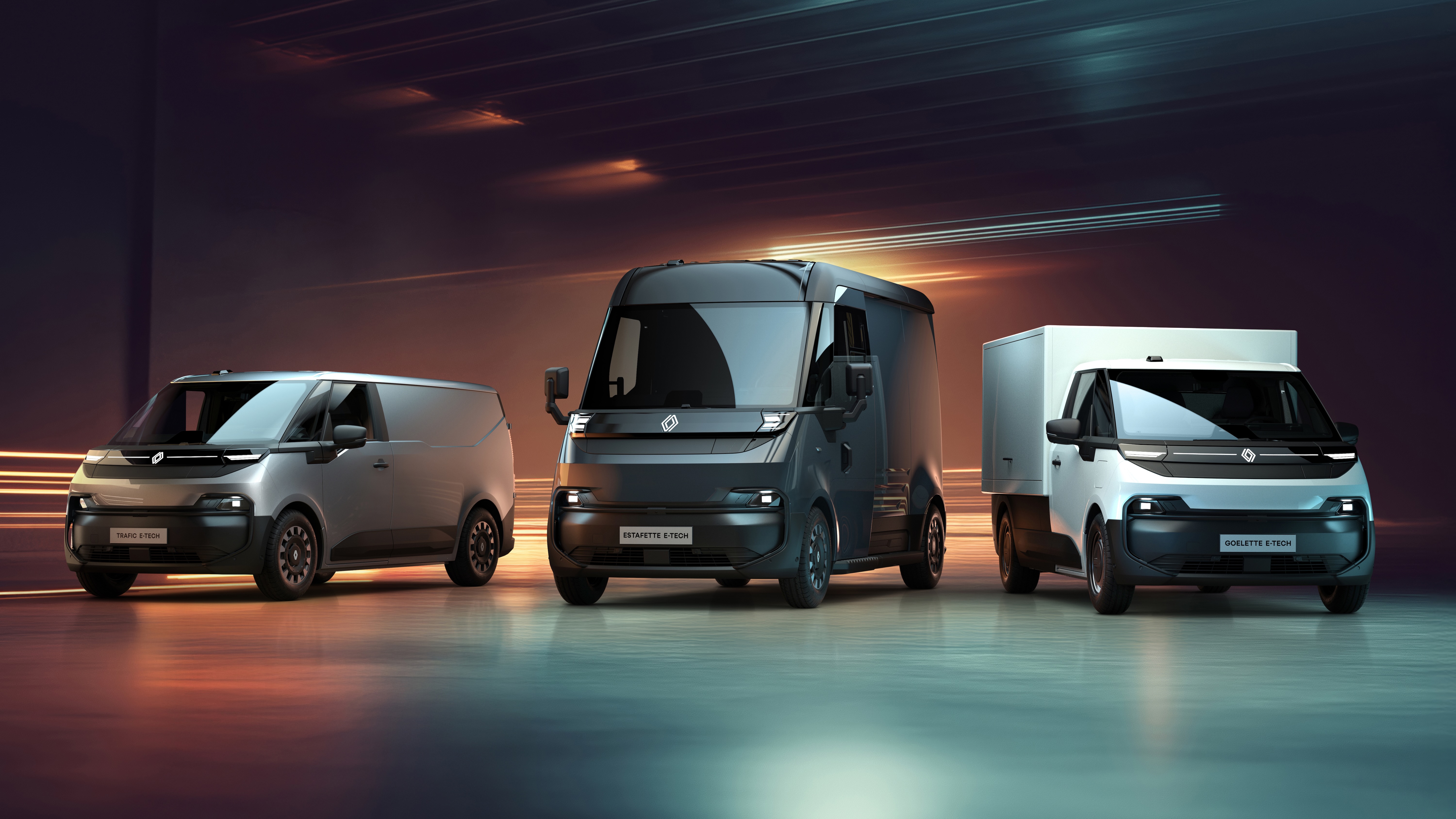 Renault presents a new era in electric LCVs, with Estafette, Goelette and Trafic